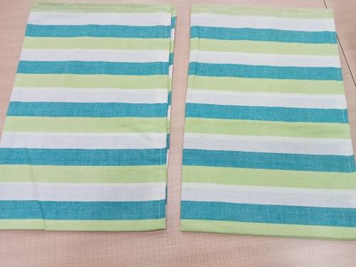 BEDSHEET STRIPE 90X108 2 PILLOW COVER